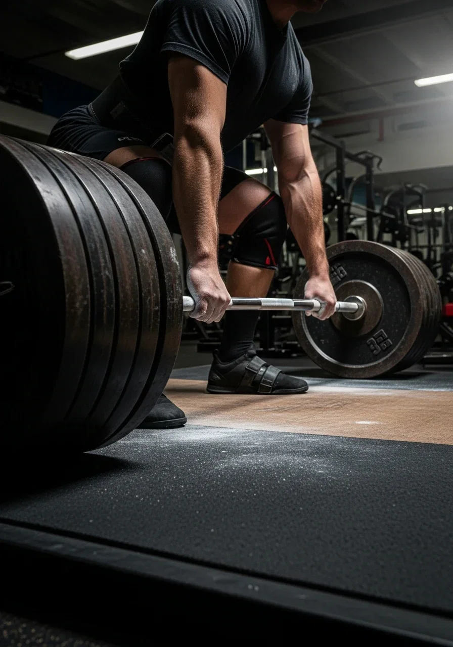 Strength training on the Next Step Gym floor